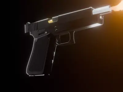 Glock-17 Free low-poly 3D model