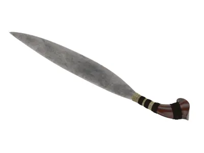 Barong Sword Low-poly 3D model