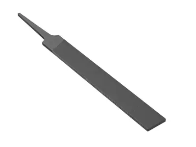 Grobet Flat Hand File 3D model