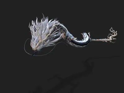 260 frames of Flying Sky Animation Low-poly 3D model