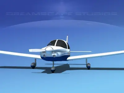 Piper PA-28-235 Cherokee  V06 3D model