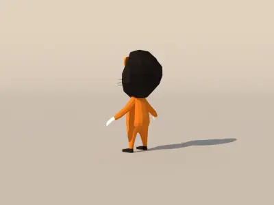 Character B094 Lion Cute  Low-poly 3D model