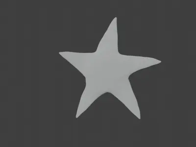 Starfish Low-poly 3D model purchase