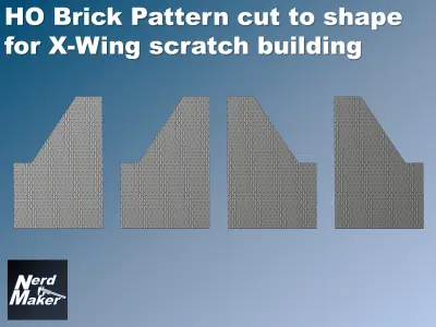 Nerd Maker HO Brick Pattern 3D print model