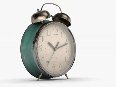 Antique alarm clock 3D model