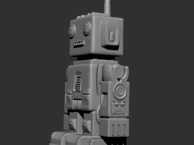 Cheez Peeza the Retro Robot Free 3D print model