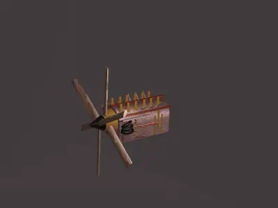 SteamPunk Engine Low-poly 3D model