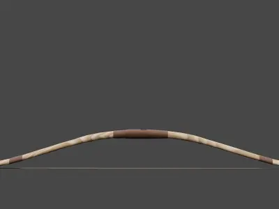 Wooden Bow 3D model buy