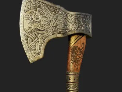 Axe battle 3D model