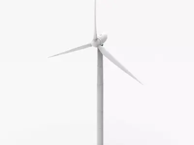 Wind turbine Low-poly 3D model order