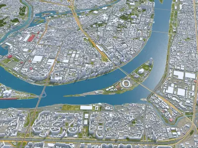 Pyongyang North Korea 3D model