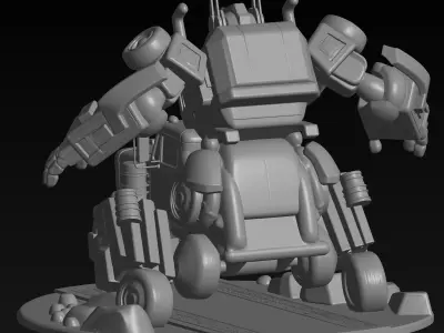 Optimus Prime G1 Statue -Transformers Inspired Robot STL 3D print model