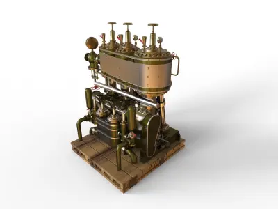  Marine Steam Machine 3D model