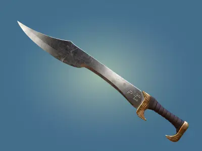 Eagle Sword Low-poly 3D model