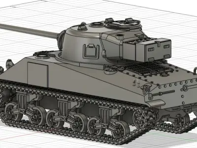 Sherman Firefly IC 3D print model