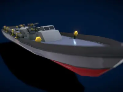 V5 Colection Ship Low-poly 3D model