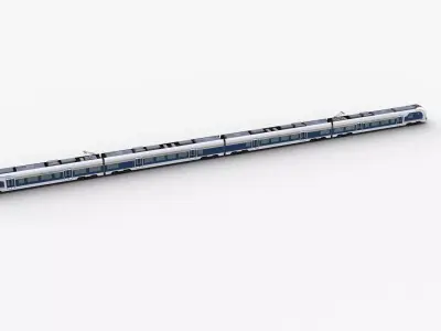 Low Poly Train 11 Low-poly 3D model