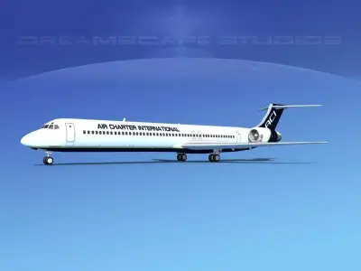 McDonnell Douglas MD83 Air Charter Intl 3D model