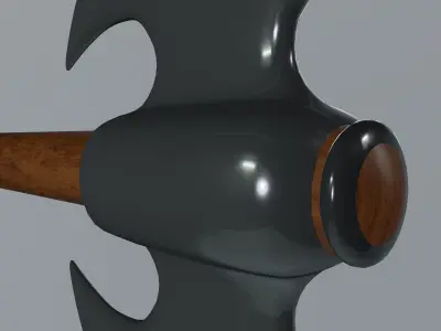 Battle Axe 3D model 8