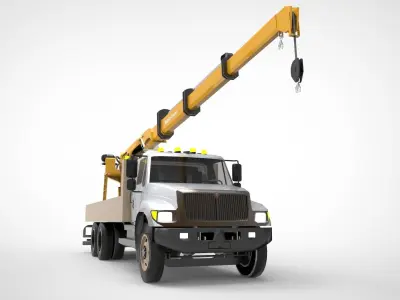 Loader Crane Low-poly 3D model purchase