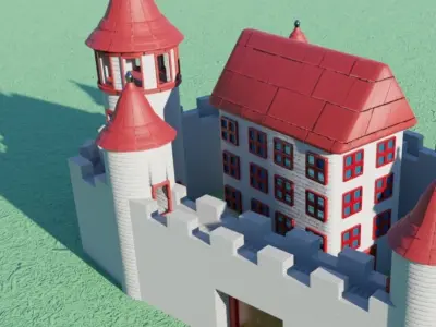 Fortress 3D model
