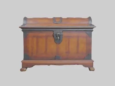 Classic Antique Chest Model Low-poly 3D model