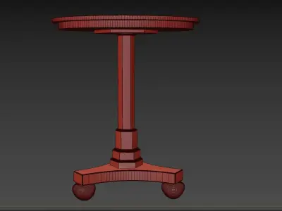 Masterpiece Antique Cherry Accent Table 3D model
