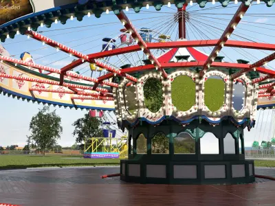 Vacant Carousel 3D model