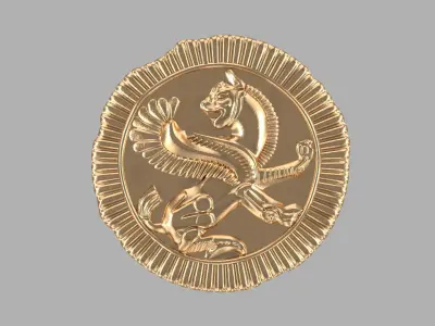 Golden Grifon The Oxus treasure 3D model