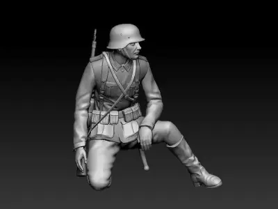 German soldier 3D print model 7