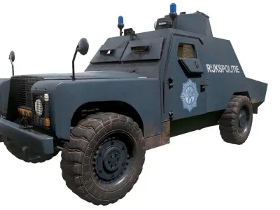 Shorland Mark1 Armoured Car Low-poly 3D model