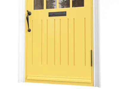 Entrance classic door 132 3D model
