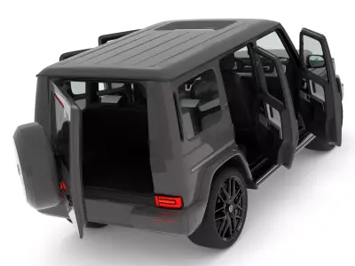 Mercedes AMG G63 with Interior 3D model