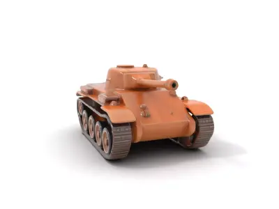 Desert Camo Tank model pack Low-poly 3D model