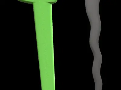 Keris Low Poly 3D model 3D model