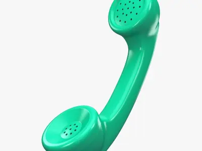 Vintage Classic Telephone Handset M1 3D model