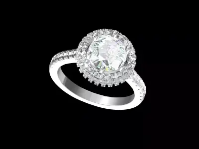 Wedding Ring  3D print model 199