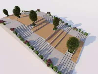 park-public park-Private Park Landscape Urban 3D model buy