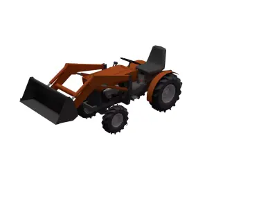 Tractor Kubota- Farm 3D model