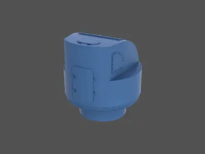 Yamato control tower - Commercial license - 1-100 scale 3D print model