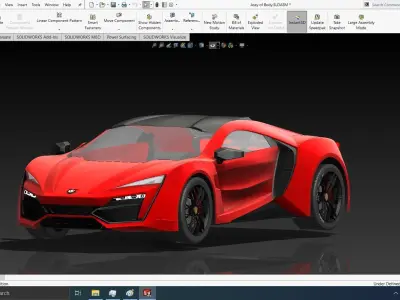 Sport Racing Car Lycan Free 3D model