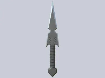 Kunai Low-poly 3D model 3