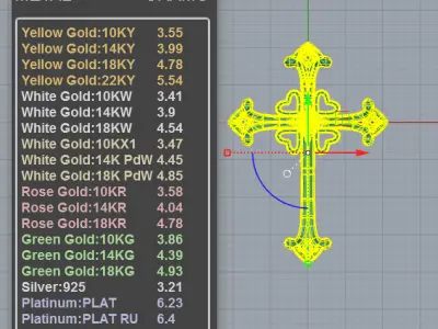 Gothic Cross Necklace 3D print model