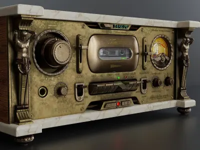 Exclusive authors cassette deck project 3D model