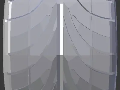 Car Wheel Free 3D model V3