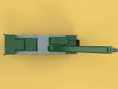 ARMY MILITARY RESCUE ARMOURED CRANE WRECKER TRUCK WINCH WINCHES 3D model