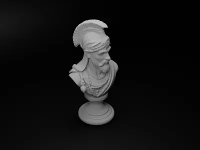 Indian Rajput Warrior Bust Chess 3D print model purchase