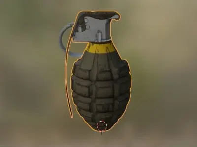 Hand Grenade MK2 3D Model 3D model