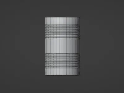 5 full PBR Oil Barrel Low-poly 3D model