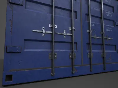 Cargo Container Low-poly 3D model purchase